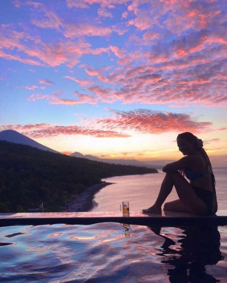 Waenis Sunset View Hotel And Restaurant, Amed, Bali Exteriér fotografie
