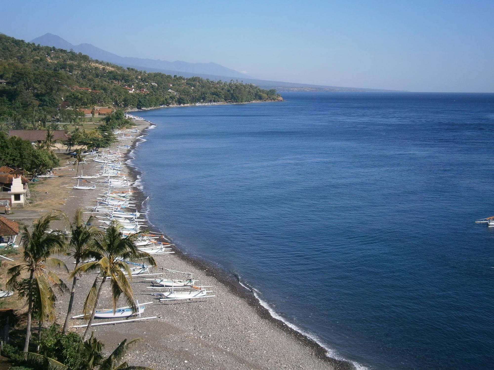 Waenis Sunset View Hotel And Restaurant, Amed, Bali Exteriér fotografie